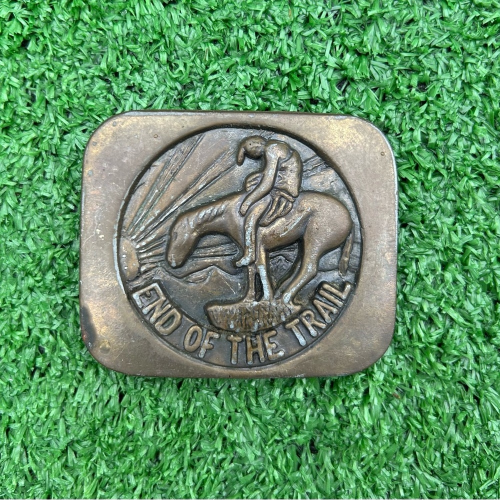 Vintage Brass Belt Buckle